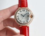 Cartier 18K Gold 28/33/36MM Automatic Movement Women's Watch